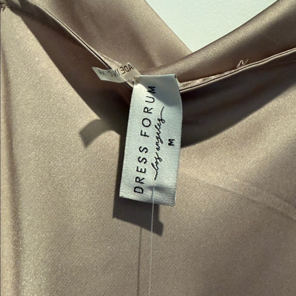 Urban Outfitters Satin Cowl Slip Dress - Taupe - Picture 4 of 7